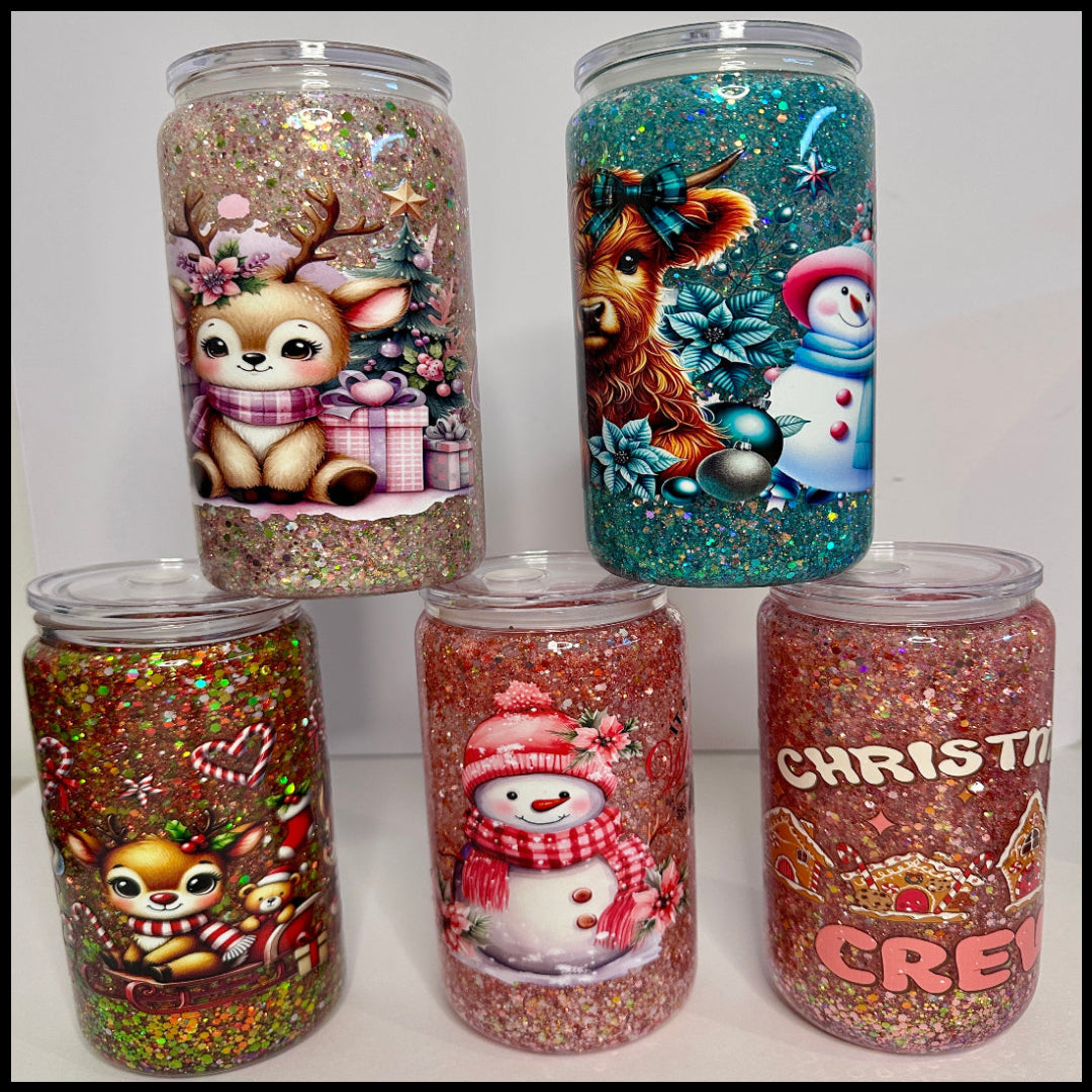 Christmas Snowglobe Tumblers