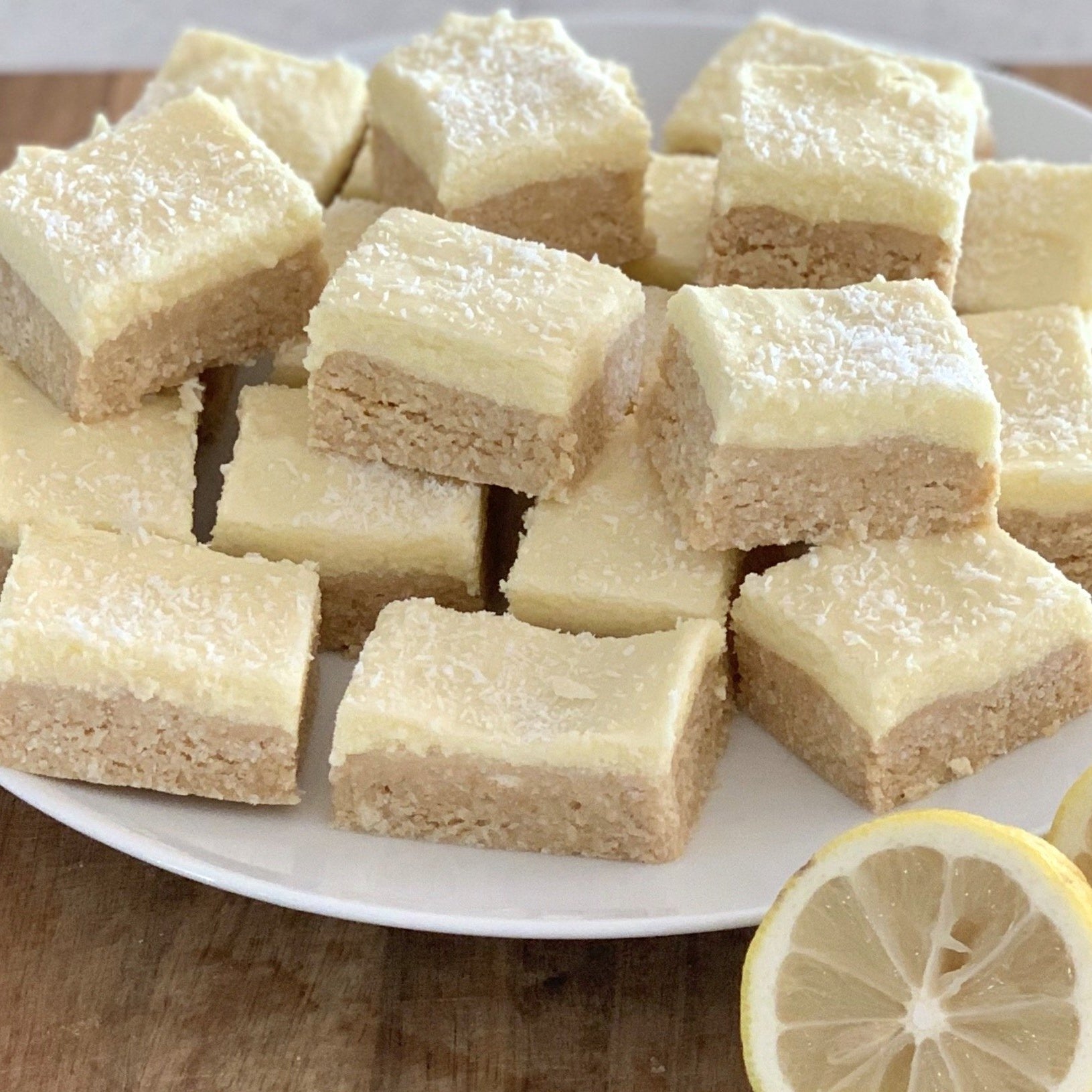 Lemon & Coconut Slice - Patterson Lakes Baked to order custom desserts