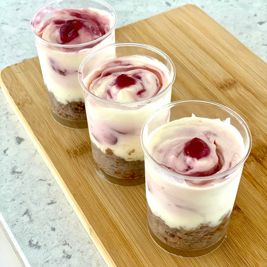 Black Forest Cheesecake Dessert Cups - Patterson Lakes Baked to order custom desserts 